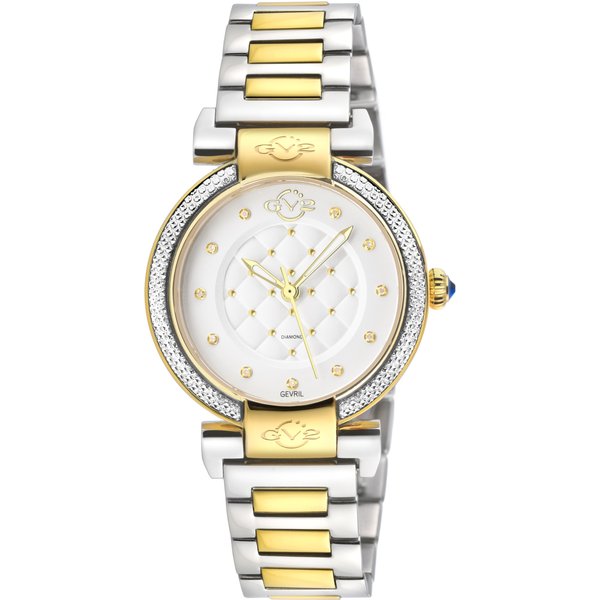 GV2 Women's Berletta, Swiss Quartz Watch, White Dial, 316L Stainless Steel, & Sapphire Crystal