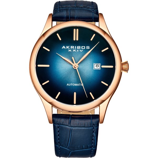 Akribos Men's Aether Veymara 44mm Automatic in Blue