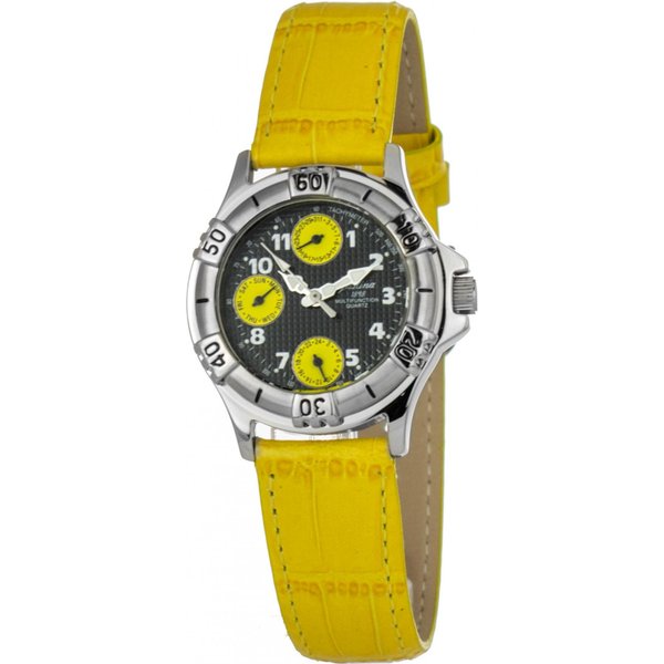 Justina Women's 32552Y 30mm Quartz Watch in Yellow