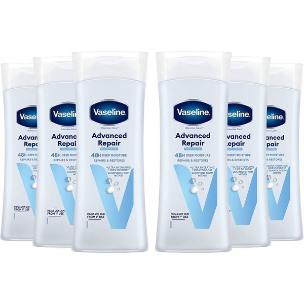 Vaseline 6x Intensive Care 'Body Lotion', Advanced Repair, 400ml in White