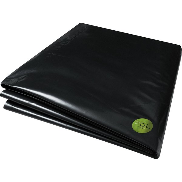 Pegdev 7m x 4m 250G Black Heavy Duty Polythene Plastic Sheeting Garden DIY 62.5MU