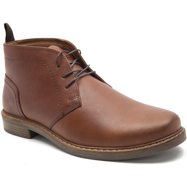 Thomas Crick Men's 'Dallas' Desert Chukka Leather Ankle Boots in Brown | Size: 9