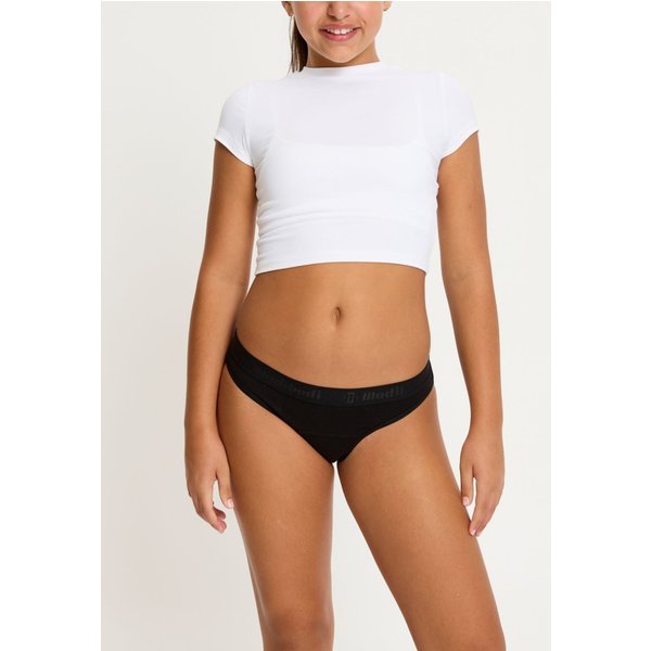 Modibodi Girl's Period Pant Teen Bikini Moderate Black Knickers | Size: 8-10 Years
