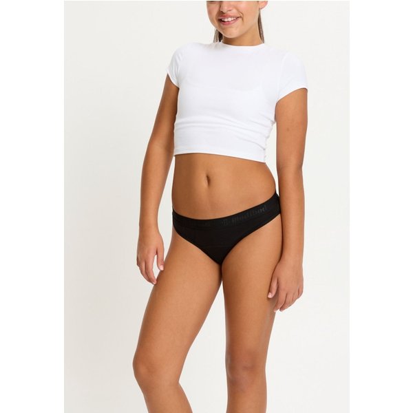 Modibodi Girl's Period Pant Teen Bikini Super Black Knickers | Size: 8-10 Years