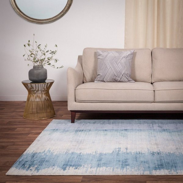 The Rug Shop UK Aqua Modern Easy to clean Hand Made Abstract Area Rug | Size: 160 cm x 230 cm