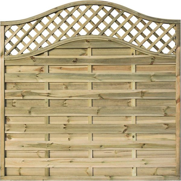 Rowlinsons 6x6 Grosvenor Screen (Pack of 3) - L4 x W180 x H180 cm in Brown