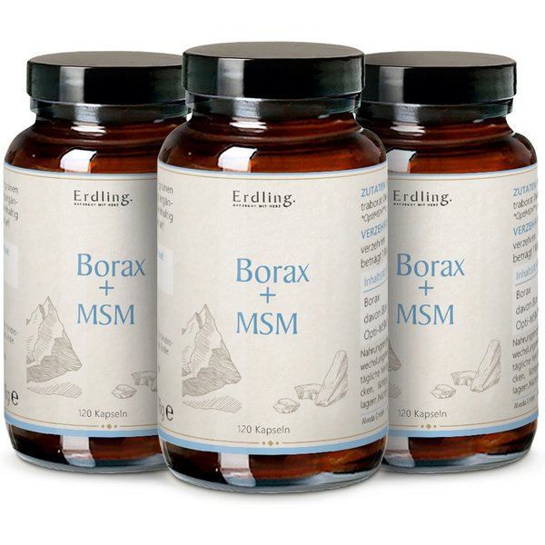 Borax Mit Optimsm® + Natriumtetraborat Kapseln 3X120 StüCk-image