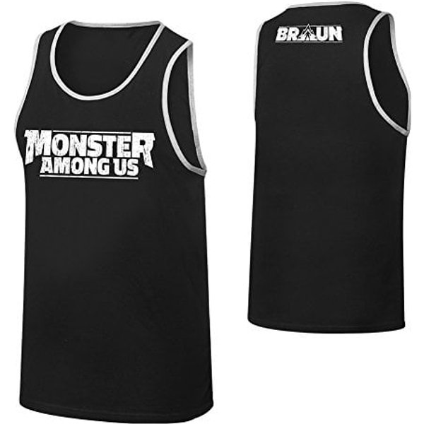 Braun Strowman Monster Among Us Tank Top Black Small