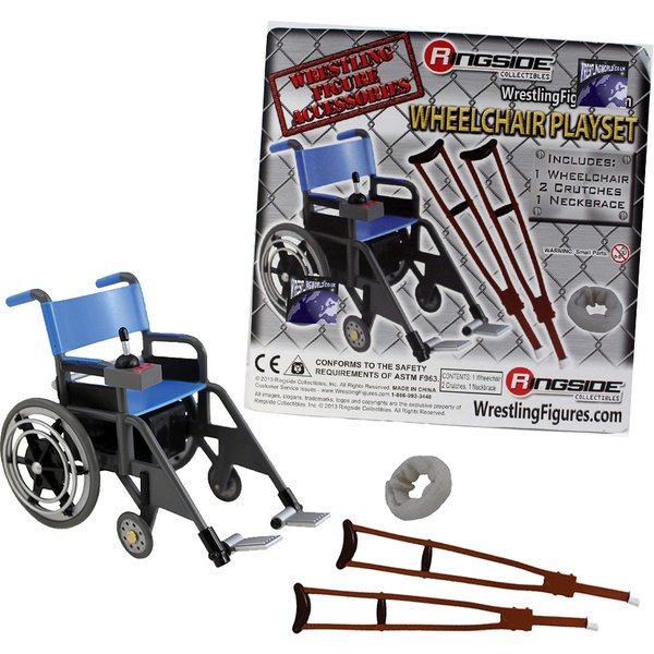Wheelchair Playset (Blue) ' Ringside Exclusive ' Mattel Action Figure Accessory