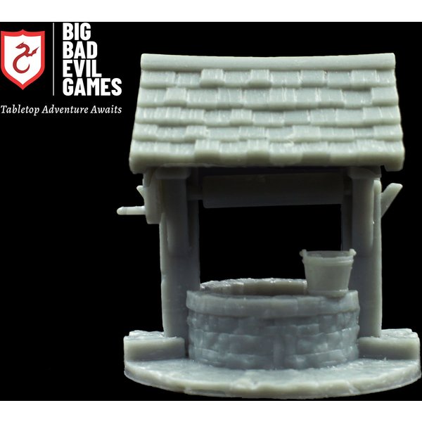 Old Town Well Miniature | Perfect for tabletop games such as D&D and other wargames
