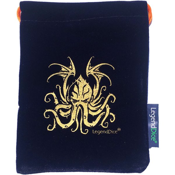 Legend Dice Bag | Blue With Gold Print