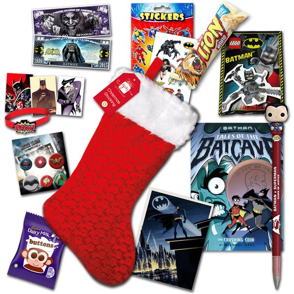 Pre-filled Christmas Stocking ' Packed full of DC Comics Merchandise, over x15 goodies included!