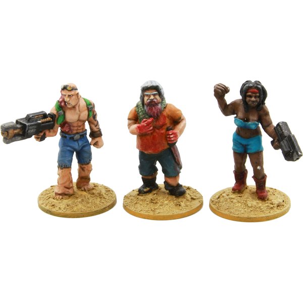 Pre-painted Cyberpunk Team 2 | The Sickos - 25mm Scale Metal Cast Miniatures