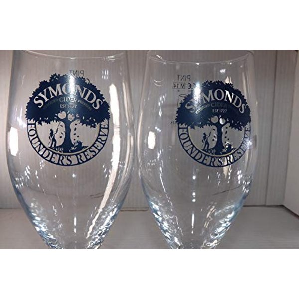 SYMONDS CIDER PINT GLASS x 2