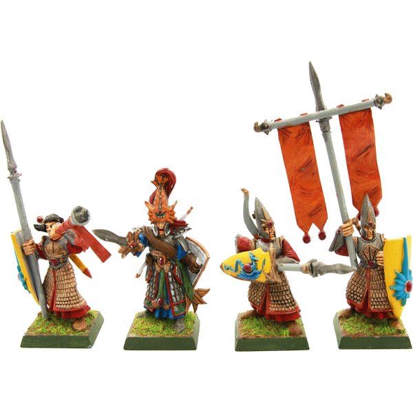 Pre-painted High Elf Officers | 25mm Royal Guard