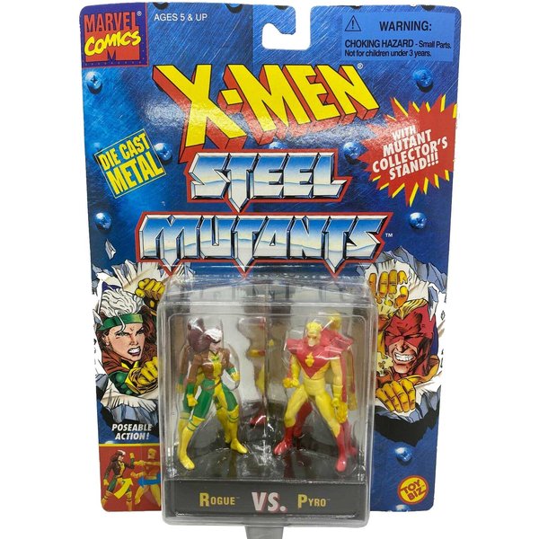 Rogue vs. Pyro | X-men Steel Mutants Die-cast Figurine Set