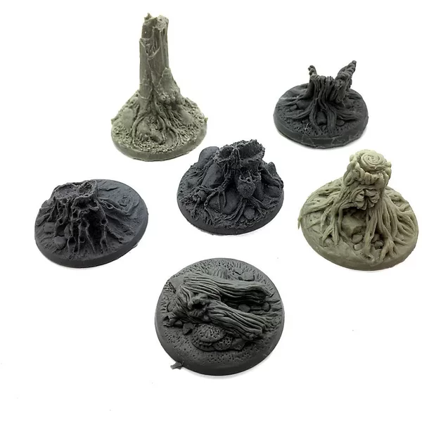 Treestump Scatter Terrain x6 | Miniature Terrain