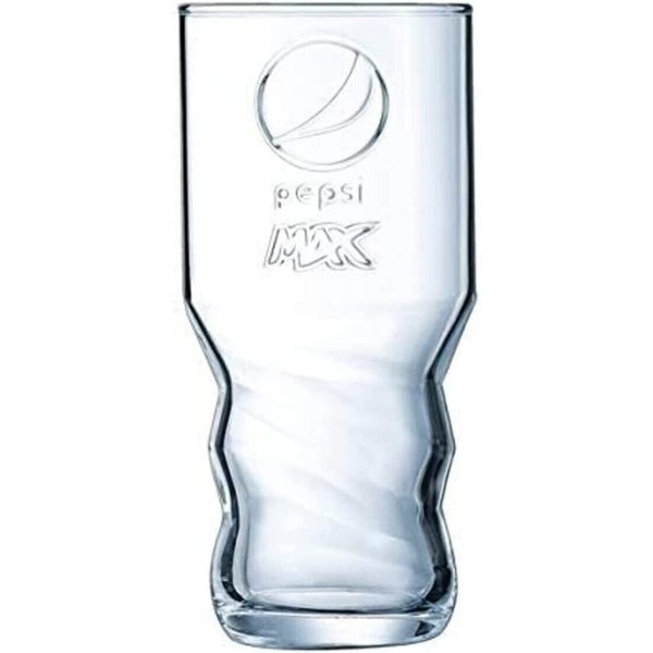 Pepsi Max Pint Glass Highball Embossed - SET OF 2