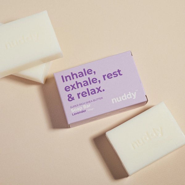 Soap Bar - Super Rich Shea Butter - Lavender | nuddy 100g