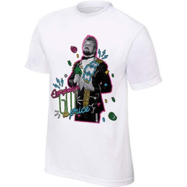 WWE Ted DiBiase ' Neon Collection Graphic Authentic T-Shirt - White