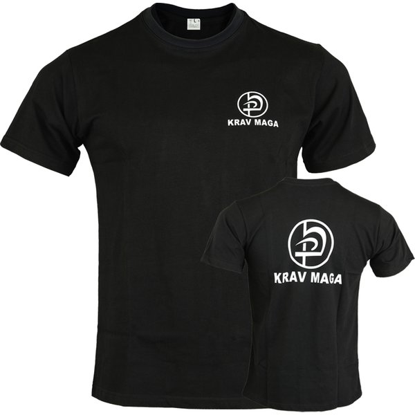 Krav Maga Black Cotton Training T shirt