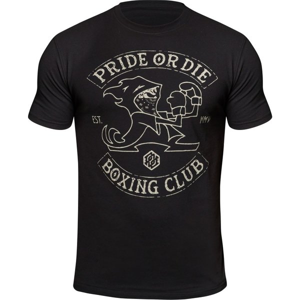 Pride or Die MMA Black Boxing Club T Shirt