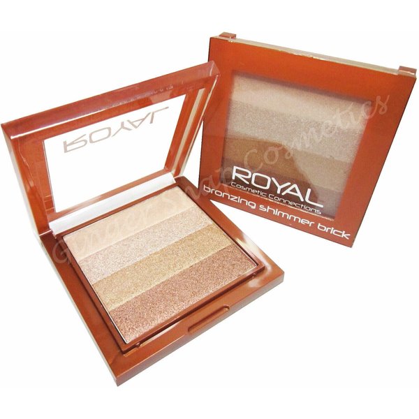 Royal Bronzer Bronzing Brick Stripy Shimmer Powder Bronze and Highlighter Contour