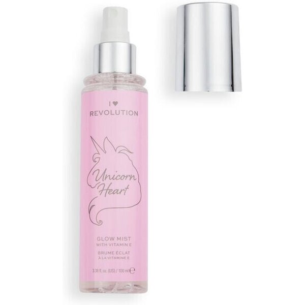Revolution Setting Spray | Unicorn Heart Glow Mist - I Heart Revolution Glitter