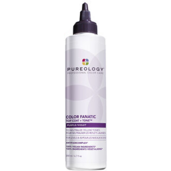 PUREOLOGY Color Fanatic Top Coat and Tone Purple 200ml *NEW*