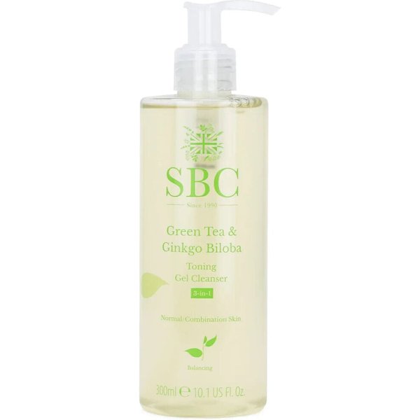 SBC Green Tea And Ginkgo Biloba Gel Facial Cleanser - Toning - Vegan 500ml