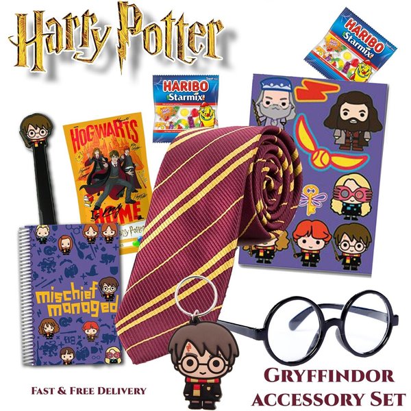 Authentic Harry Potter Gryffindor Acessory Gift Set - Must-Have for Fans