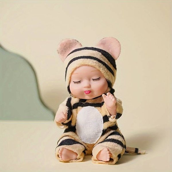 Stripped Tiger Outfit - Mini Doll | 10.92cm Adorable Collectible Toy