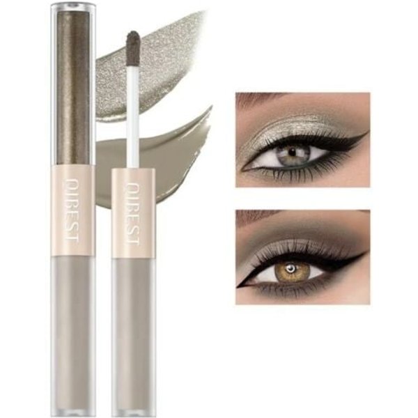 QIBEST Sunset Dual - Ended Liquid Eyeshadow - 02 Light Brown