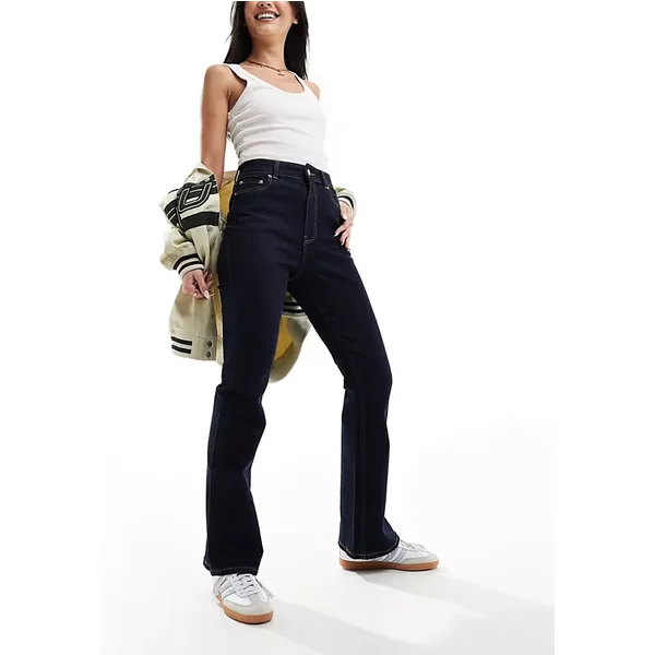 Ladies Umirta M03 Classic Bootcut Jeans - Black Blue