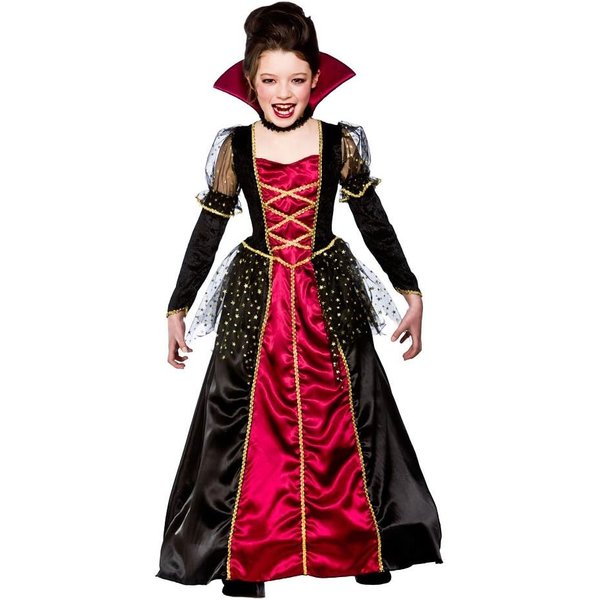 Wicked Costumes Kids Girls Princess Vampira Halloween Fancy Dress | Various Sizes