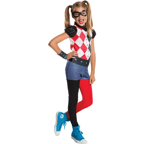 Harley Quinn - Child Full Costume | Large 8-10 Years by Smiffys