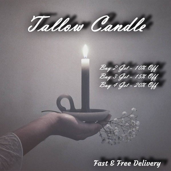 Luxury Tallow Candles in Gift Box - Pine Green, Burgundy, Mild Umber, Deep Ochre