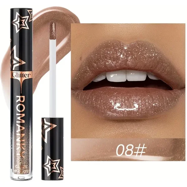 Romanky Glitter Lip Glaze #08