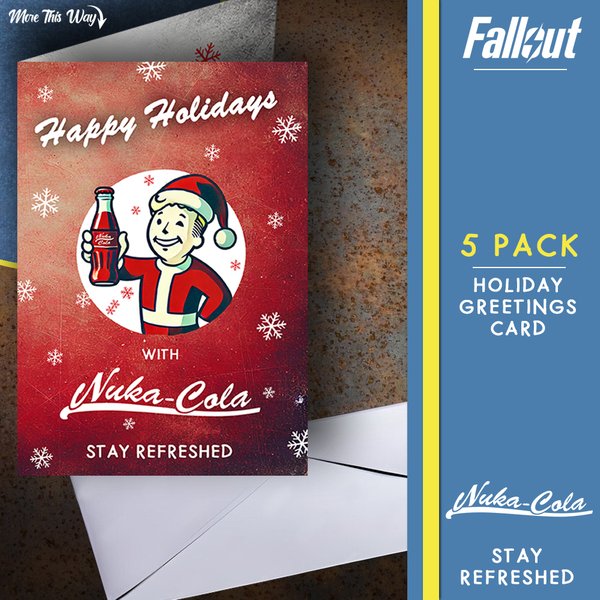 Fallout Collectible Christmas Cards - Limited Edition - 5 Pack