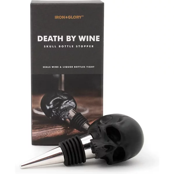 Death By Wine | Wine Bottle Stopper by Iron & Glory