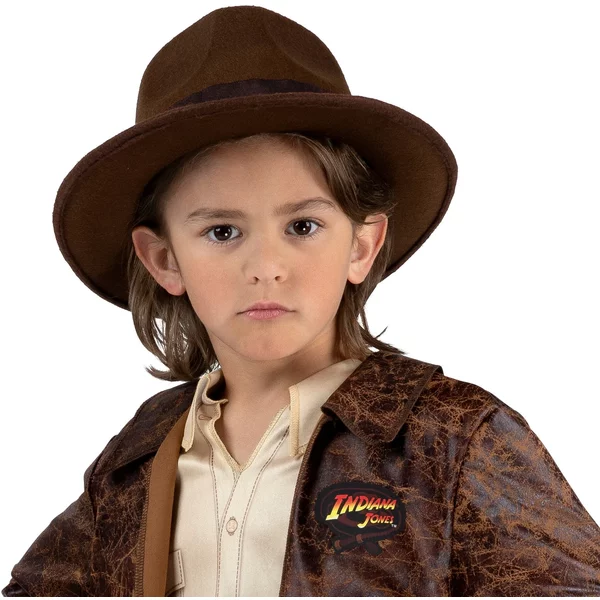 Kids Cosplay - Brown Felt Fedora Hat | Western Cowboy - Indiana Jones Explorer