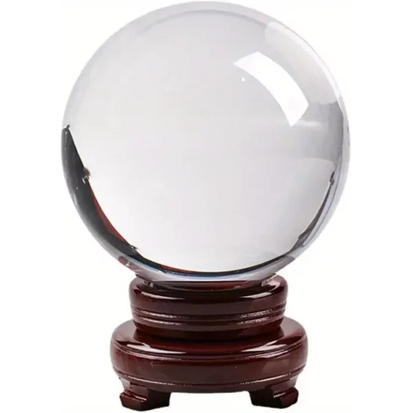 Crystal Ball for Divination with Wooden Stand 100mm