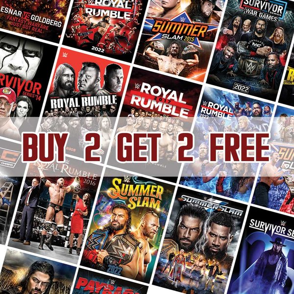 WWE SummerSlam, Survivor Series & Royal Rumble Posters | Official WWE Wall Art A4 A3