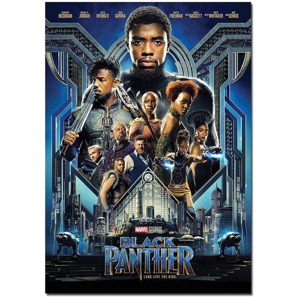 Black Panther Movie Poster | Official Marvel Cinema Wall Art – Film Prints A4 A3