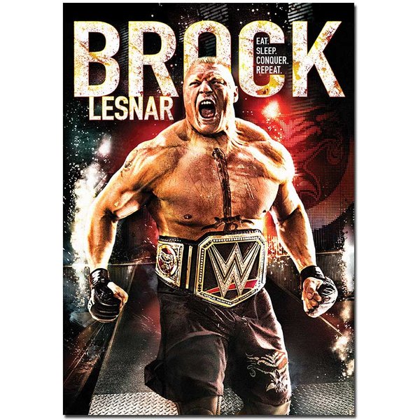 WWE Superstar Brock Lesnar Poster | Official WWE Wall Art A4 A3