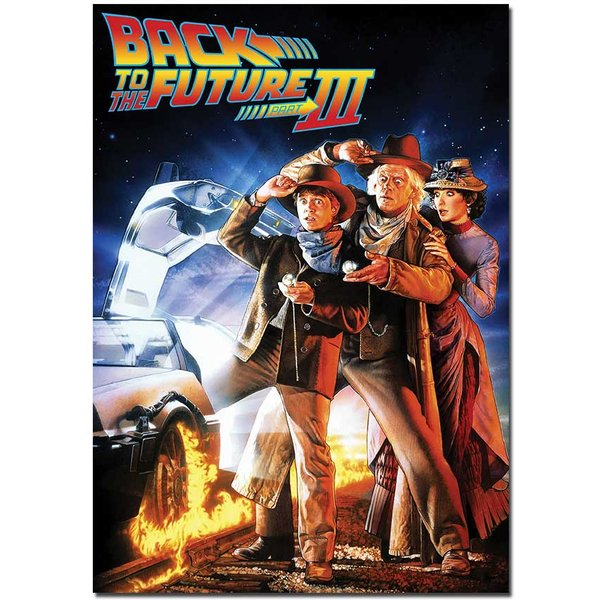 Back To The Future 3 Movie Poster | Official Cinema Wall Art – Film Prints A4 A3