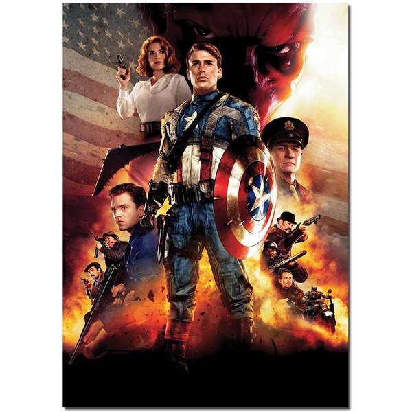 Captain America (The First Avenger) Movie Poster | Marvel Wall Art – A4 A3