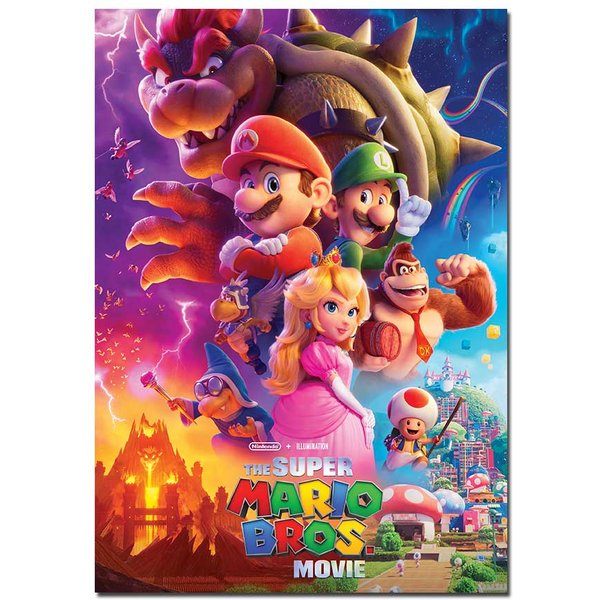 The Super Mario Bros Movie Poster | Official Cinema Wall Art – Film Prints A4 A3