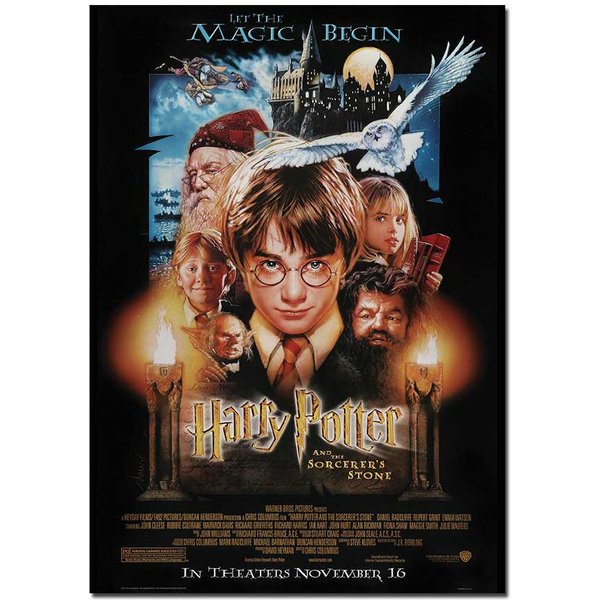 Harry Potter (Sorcerers Stone) Movie Poster | Official Cinema Wall Art – A4 A3