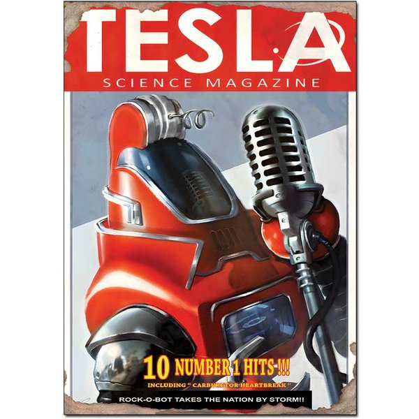Fallout - Tesla Magazine (Rock-o-Bot) Poster | Official Print A4
